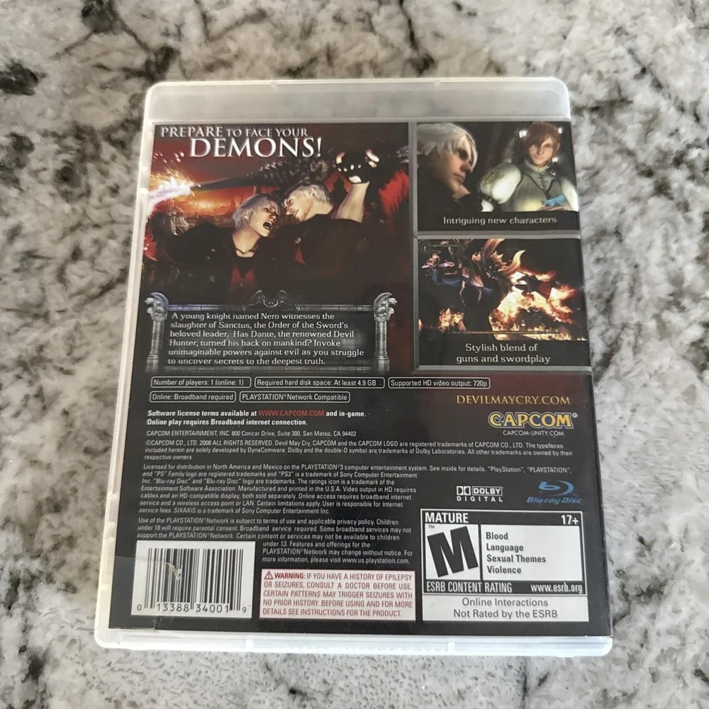 Devil May Cry 4 - PS3 - Complete - Tested - Fast Shipping